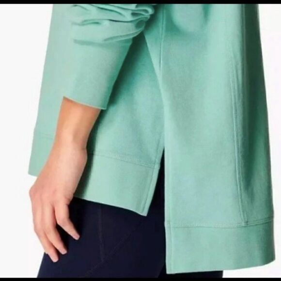 Sweaty Betty After Class Sport Sweatshirt Algarve Green Size Small - Picture 3 of 3